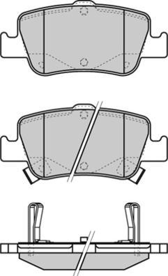 E.T.F. 12-1341 - Brake Pad Set, disc brake autospares.lv