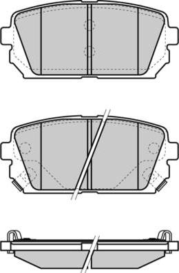 Magneti Marelli 363700201661 - Brake Pad Set, disc brake autospares.lv