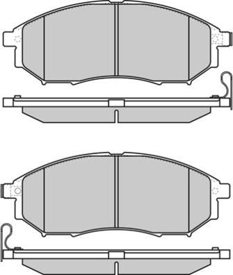 E.T.F. 12-1350 - Brake Pad Set, disc brake autospares.lv