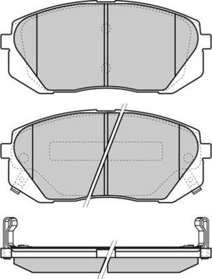 E.T.F. 12-1358 - Brake Pad Set, disc brake autospares.lv