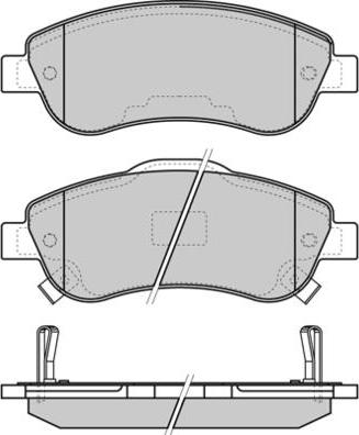 E.T.F. 12-1352 - Brake Pad Set, disc brake autospares.lv