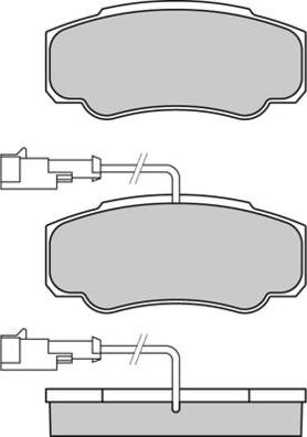 E.T.F. 12-1357 - Brake Pad Set, disc brake autospares.lv