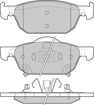 E.T.F. 12-1369 - Brake Pad Set, disc brake autospares.lv