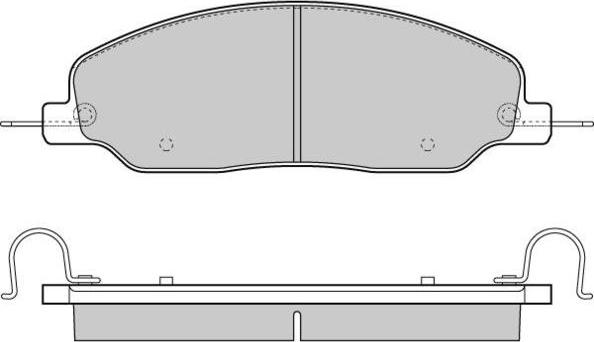 E.T.F. 12-1312 - Brake Pad Set, disc brake autospares.lv