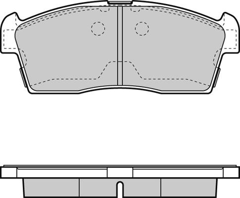 Triscan 1100-119900 - Brake Pad Set, disc brake autospares.lv