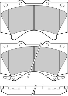 E.T.F. 12-1381 - Brake Pad Set, disc brake autospares.lv