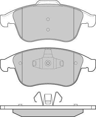 E.T.F. 12-1383 - Brake Pad Set, disc brake autospares.lv