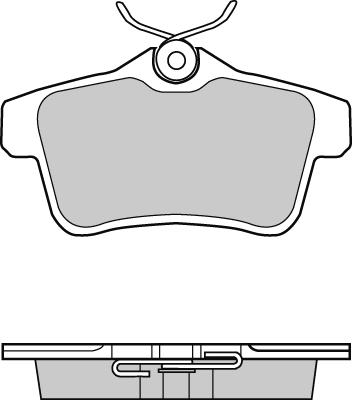 E.T.F. 12-1387 - Brake Pad Set, disc brake autospares.lv