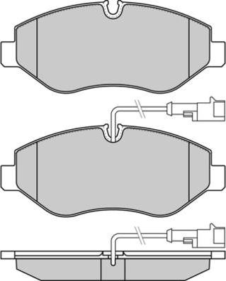 E.T.F. 12-1334 - Brake Pad Set, disc brake autospares.lv