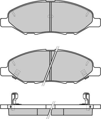 E.T.F. 12-1335 - Brake Pad Set, disc brake autospares.lv