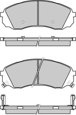 E.T.F. 12-1336 - Brake Pad Set, disc brake autospares.lv