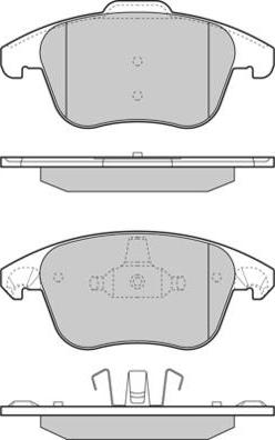 E.T.F. 12-1330 - Brake Pad Set, disc brake autospares.lv