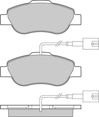 E.T.F. 12-1325 - Brake Pad Set, disc brake autospares.lv