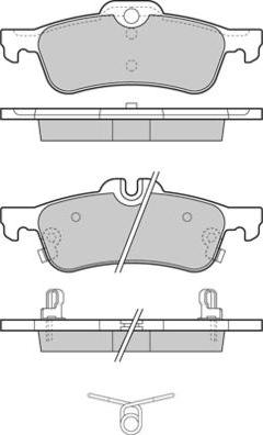 E.T.F. 12-1320 - Brake Pad Set, disc brake autospares.lv