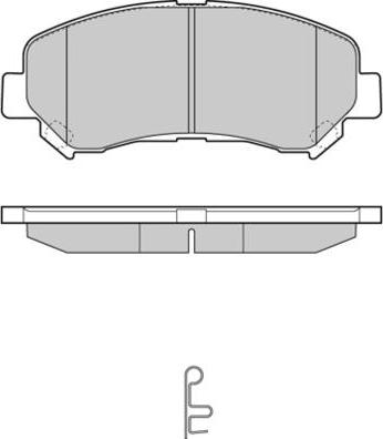 ATE LD5752 - Brake Pad Set, disc brake autospares.lv