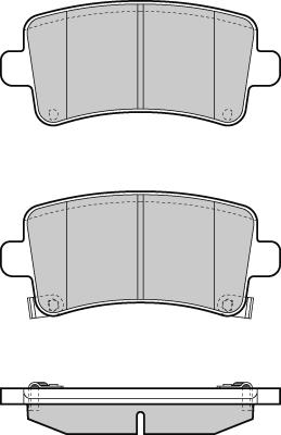 Girling GDB1784 - Brake Pad Set, disc brake autospares.lv