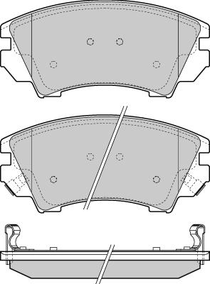 E.T.F. 12-1377 - Brake Pad Set, disc brake autospares.lv