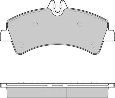 E.T.F. 12-1291 - Brake Pad Set, disc brake autospares.lv