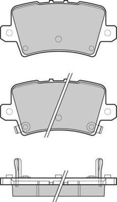 E.T.F. 12-1246 - Brake Pad Set, disc brake autospares.lv