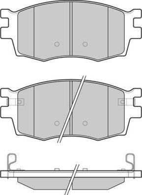 E.T.F. 12-1240 - Brake Pad Set, disc brake autospares.lv