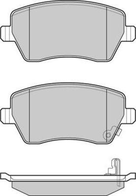 E.T.F. 12-1248 - Brake Pad Set, disc brake autospares.lv