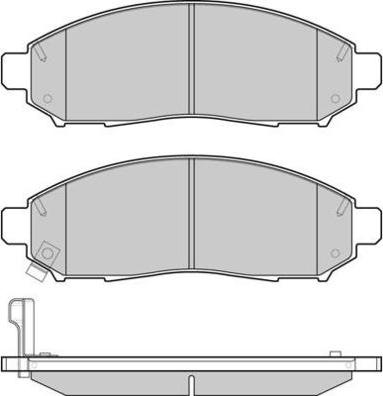 E.T.F. 12-1256 - Brake Pad Set, disc brake autospares.lv