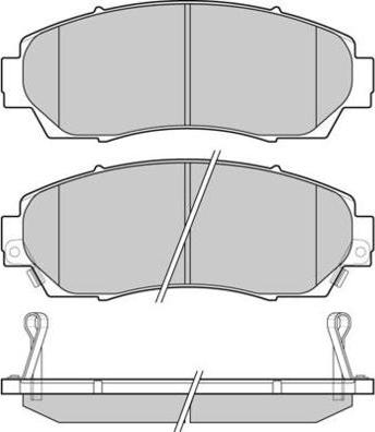 E.T.F. 12-1258 - Brake Pad Set, disc brake autospares.lv