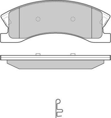 E.T.F. 12-1269 - Brake Pad Set, disc brake autospares.lv