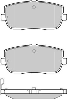 E.T.F. 12-1261 - Brake Pad Set, disc brake autospares.lv