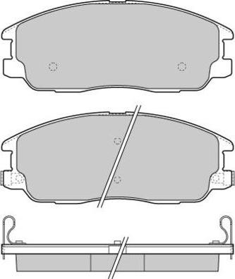 E.T.F. 12-1268 - Brake Pad Set, disc brake autospares.lv