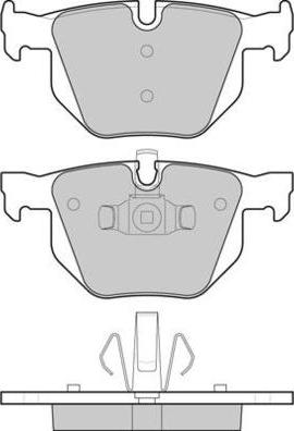 E.T.F. 12-1263 - Brake Pad Set, disc brake autospares.lv