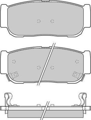 E.T.F. 12-1267 - Brake Pad Set, disc brake autospares.lv