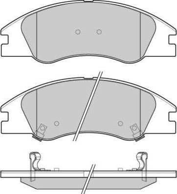 HP 7678 - Brake Pad Set, disc brake autospares.lv