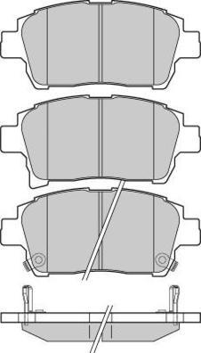E.T.F. 12-1201 - Brake Pad Set, disc brake autospares.lv