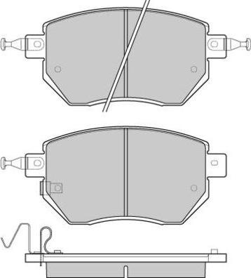 E.T.F. 12-1210 - Brake Pad Set, disc brake autospares.lv