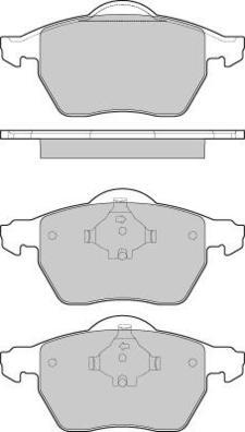 E.T.F. 12-1213 - Brake Pad Set, disc brake autospares.lv