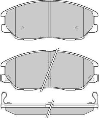 E.T.F. 12-1281 - Brake Pad Set, disc brake autospares.lv