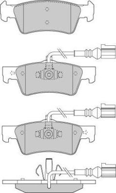 E.T.F. 12-1282 - Brake Pad Set, disc brake autospares.lv