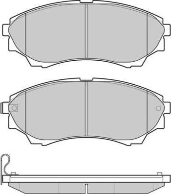 E.T.F. 12-1232 - Brake Pad Set, disc brake autospares.lv