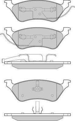 E.T.F. 12-1220 - Brake Pad Set, disc brake autospares.lv