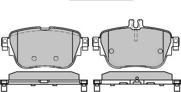 E.T.F. 12-1725 - Brake Pad Set, disc brake autospares.lv