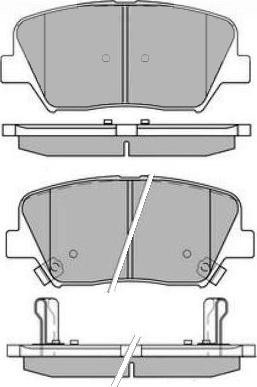 Brake Engineering PA2309 - Brake Pad Set, disc brake autospares.lv