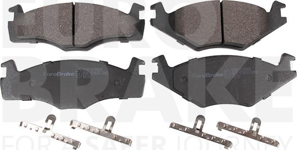 Eurobrake 5502229969 - Brake Pad Set, disc brake autospares.lv