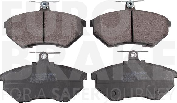 Eurobrake 5502229968 - Brake Pad Set, disc brake autospares.lv