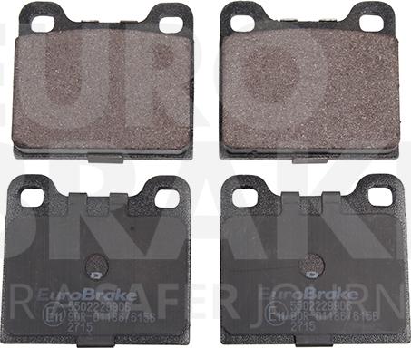 Eurobrake 5502229906 - Brake Pad Set, disc brake autospares.lv