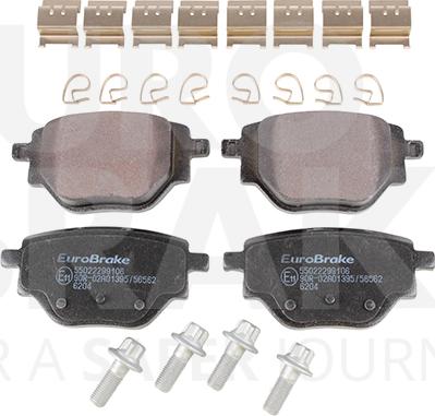 Eurobrake 55022299106 - Brake Pad Set, disc brake autospares.lv