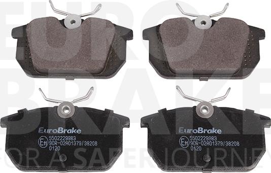 Eurobrake 5502229983 - Brake Pad Set, disc brake autospares.lv