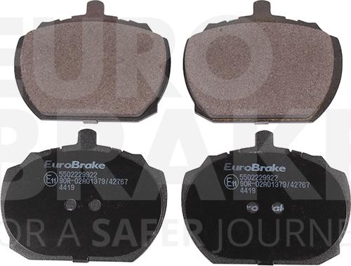 Eurobrake 5502229922 - Brake Pad Set, disc brake autospares.lv