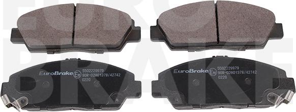 Eurobrake 5502229979 - Brake Pad Set, disc brake autospares.lv