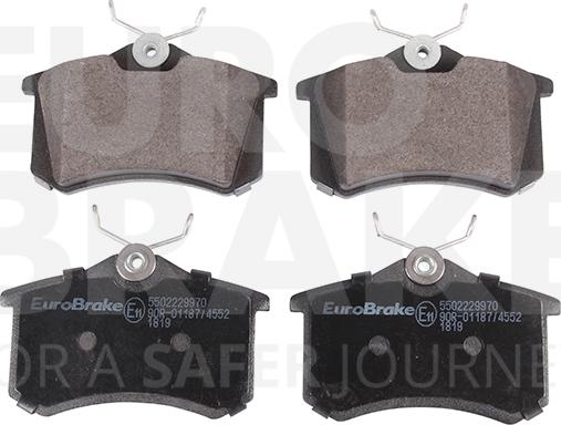 Eurobrake 5502229970 - Brake Pad Set, disc brake autospares.lv